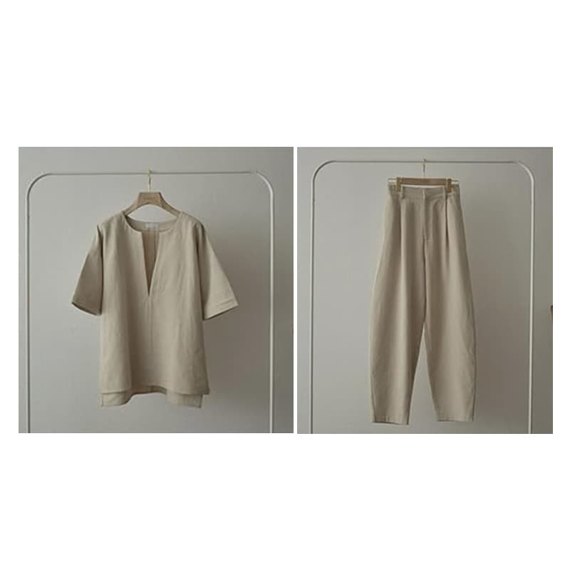 パンツセットアップ 新作レディース上下セット ワイドパンツ セットアップ 体型カバー ゆったり