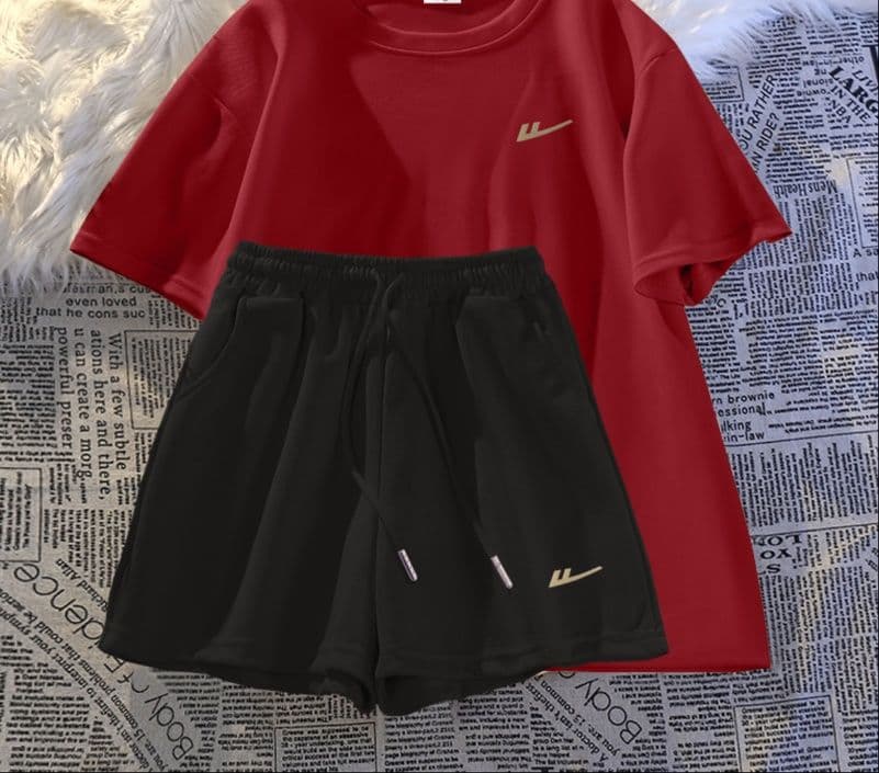 パンツセットアップ ショート ゆったりリラックスセットアップ