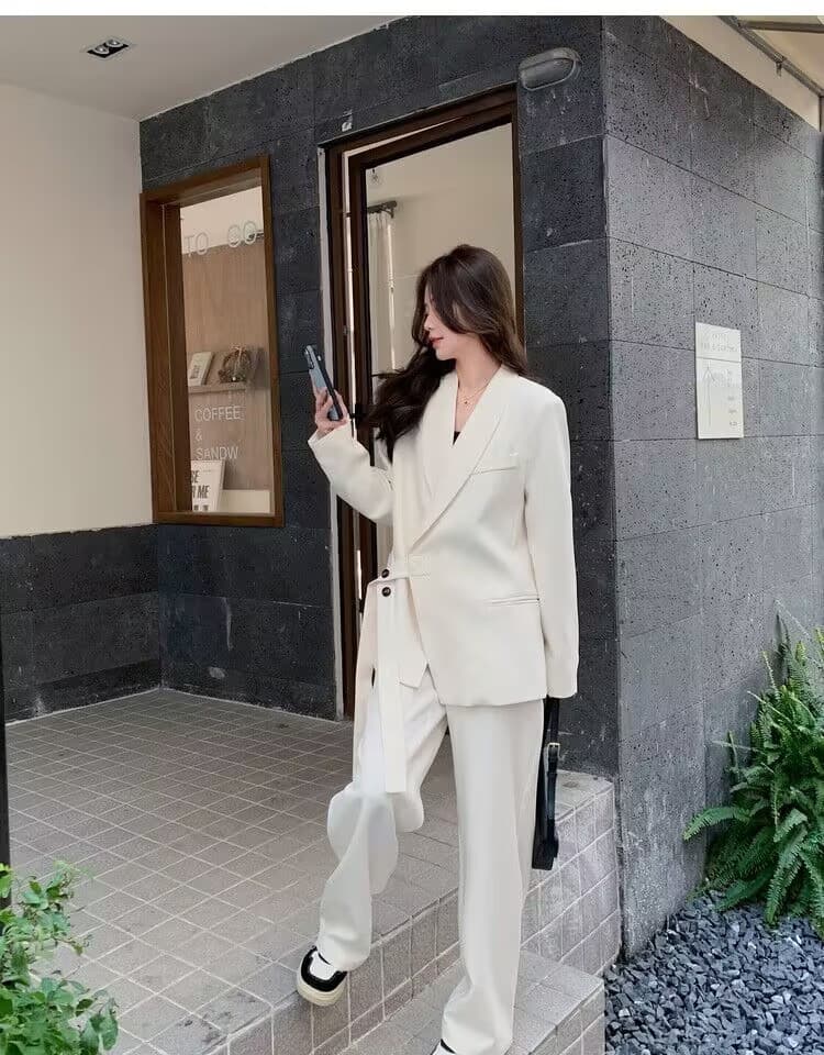 パンツセットアップ ラップデザイン ゆったりパンツセット
