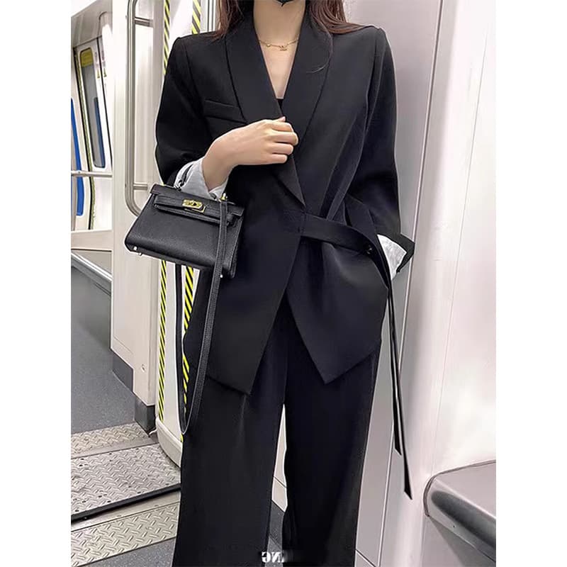 パンツセットアップ ラップデザイン ゆったりパンツセット