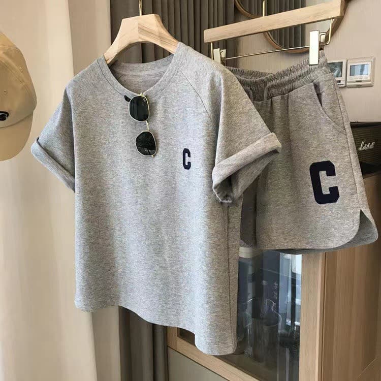 パンツセットアップ イニシャル刺繍入りルームウェアセット