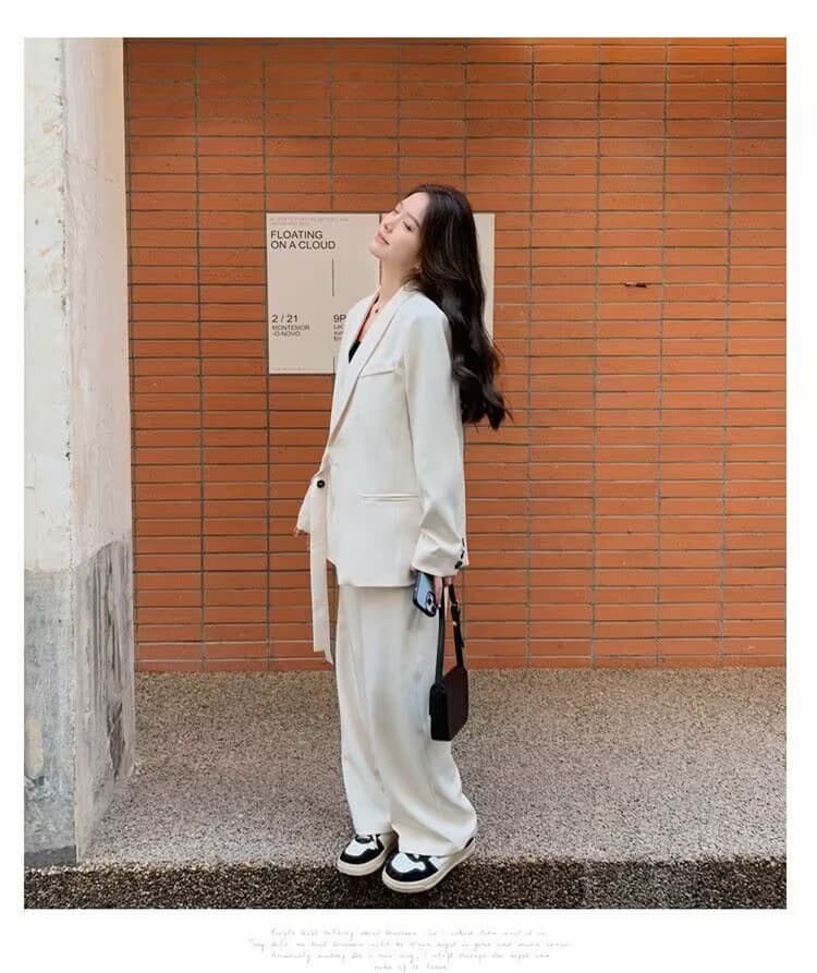 パンツセットアップ ラップデザイン ゆったりパンツセット