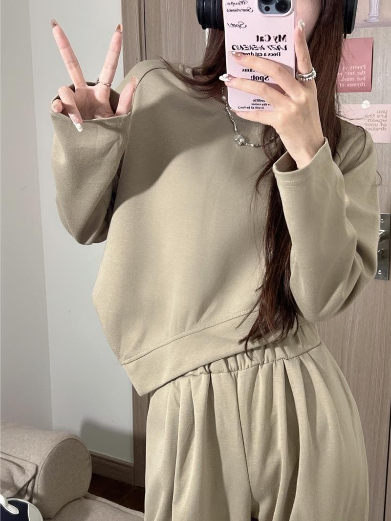 パンツセットアップ レディース ワイドパンツ セットアップ 上下セット スウェット トレーナー
