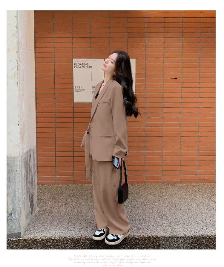 パンツセットアップ ラップデザイン ゆったりパンツセット