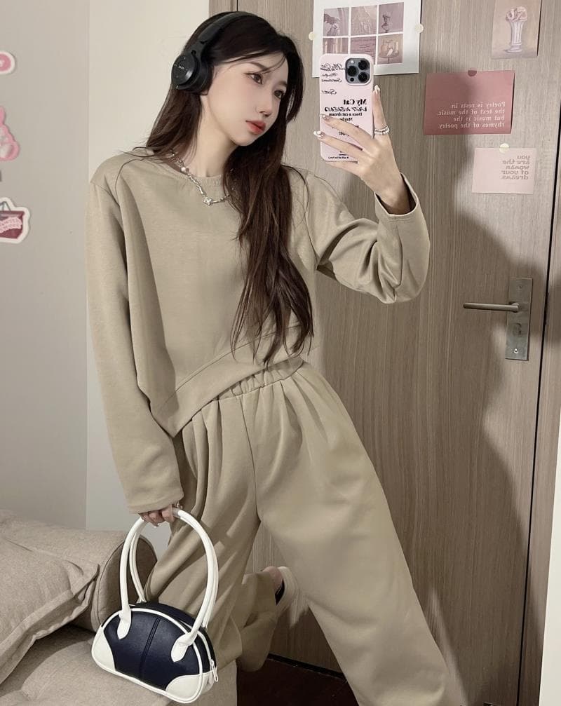 パンツセットアップ レディース ワイドパンツ セットアップ 上下セット スウェット トレーナー