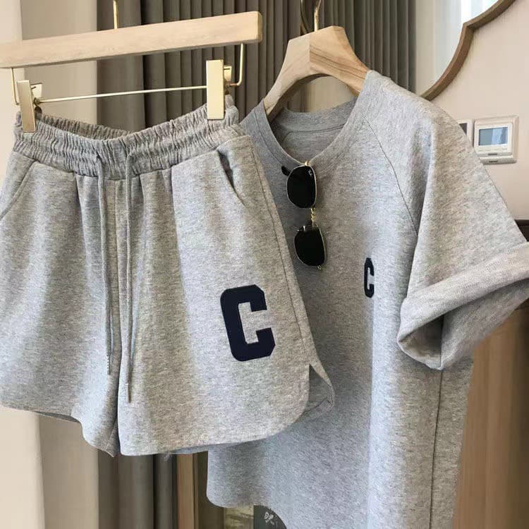 パンツセットアップ イニシャル刺繍入りルームウェアセット