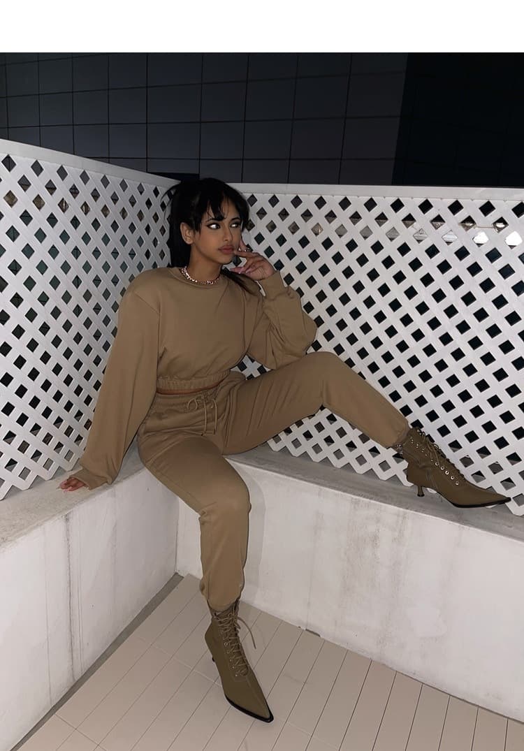 パンツセットアップ リラックスワイドスウェットセット