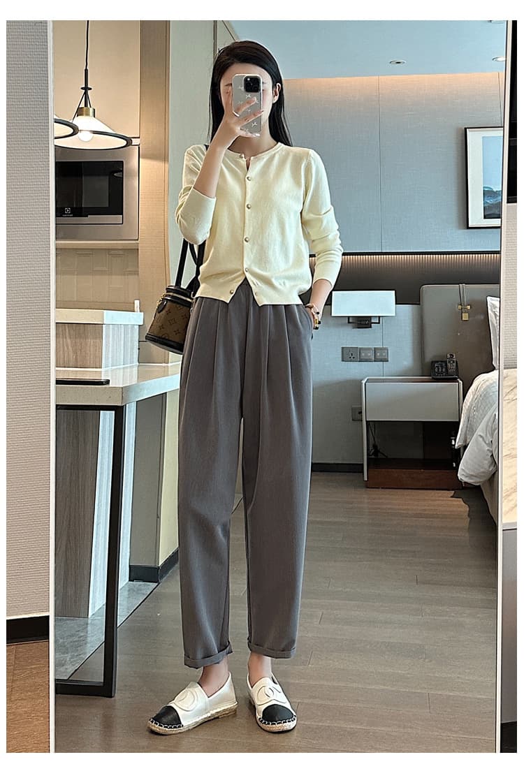 パンツセットアップ ゆったりシルエット美脚パンツ