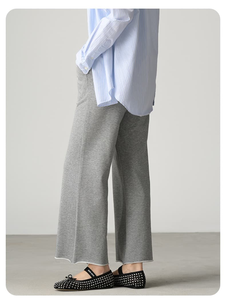 パンツセットアップ ゆったりドロスト風ワイドパンツ