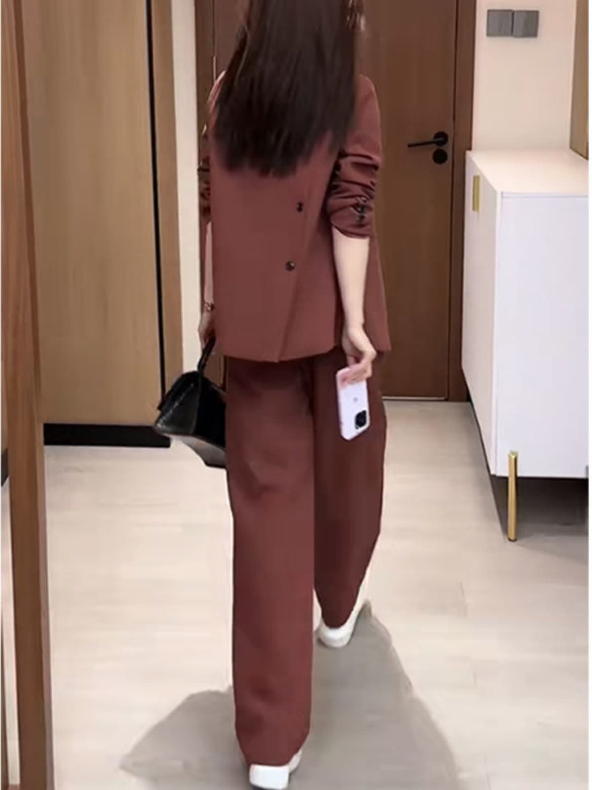 パンツセットアップ フォーマル 洗練ゆったりジャケットパンツ