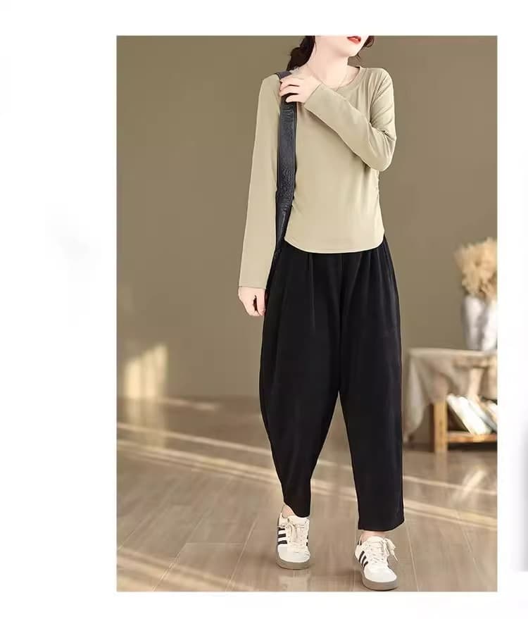 パンツセットアップ ゆったりリラックスワイドパンツ